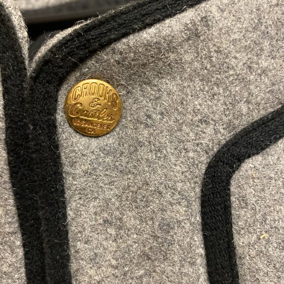 Crooks and Castles Wool & PU Varsity style Logo Jacket Mens Large - Picture 4 of 6